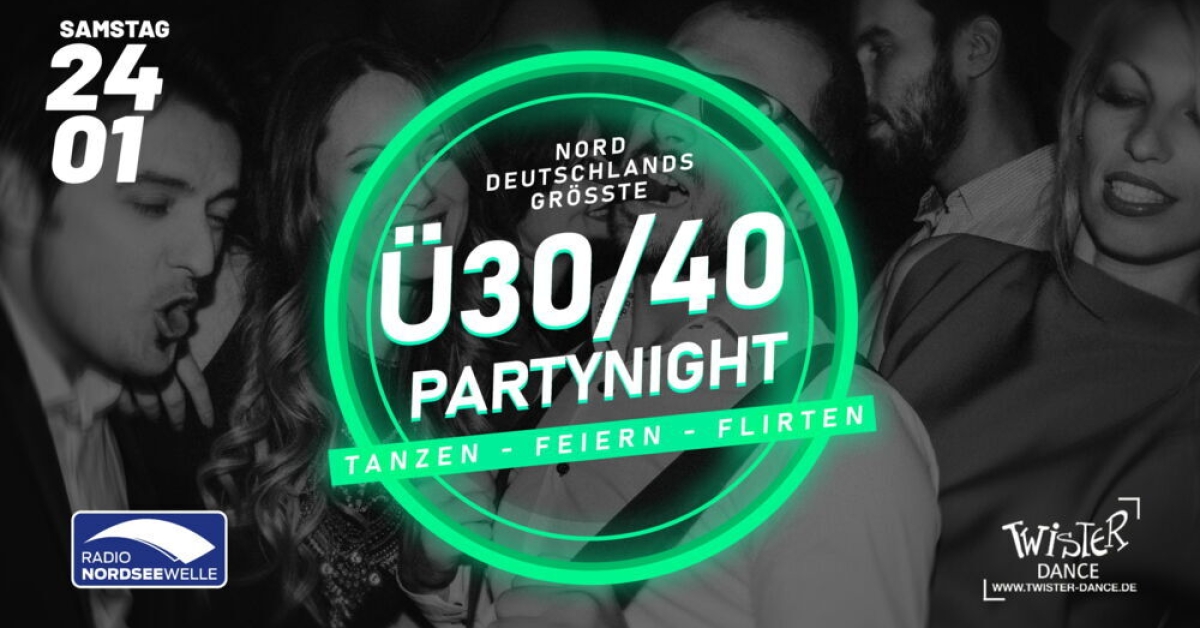 FRIESLANDS GRÖSSTE Ü30 PARTY