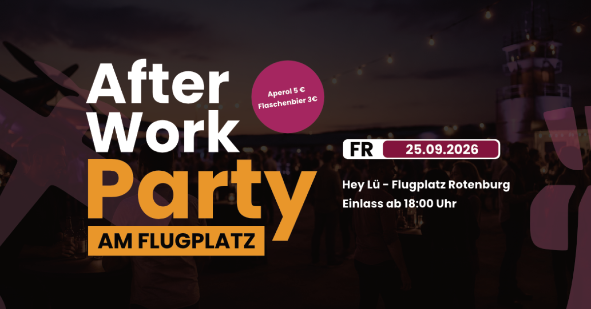 After Work Party am Flugplatz