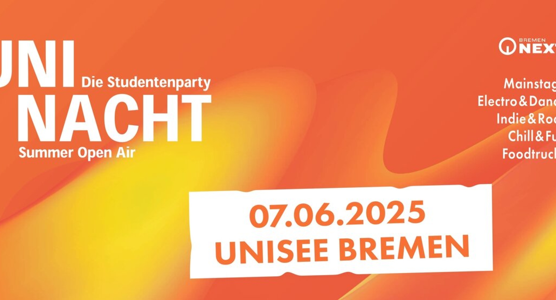 UNI NACHT - SOMMER OPEN AIR 2025 - VERSCHOBEN