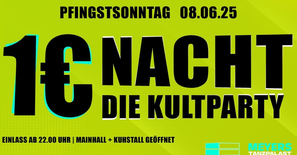 1 EURO NACHT - DIE KULTPARTY