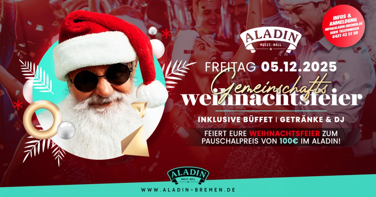 Aladin-Gemeinschafts-Weihnachtsfeier