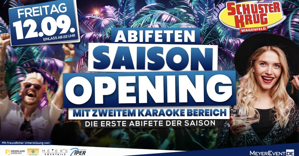 Abifeten Saison Opening mit Karaokebereich