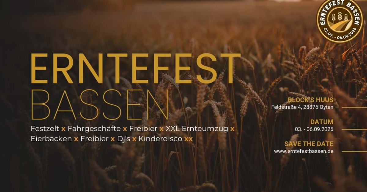 Erntefest Bassen 2026