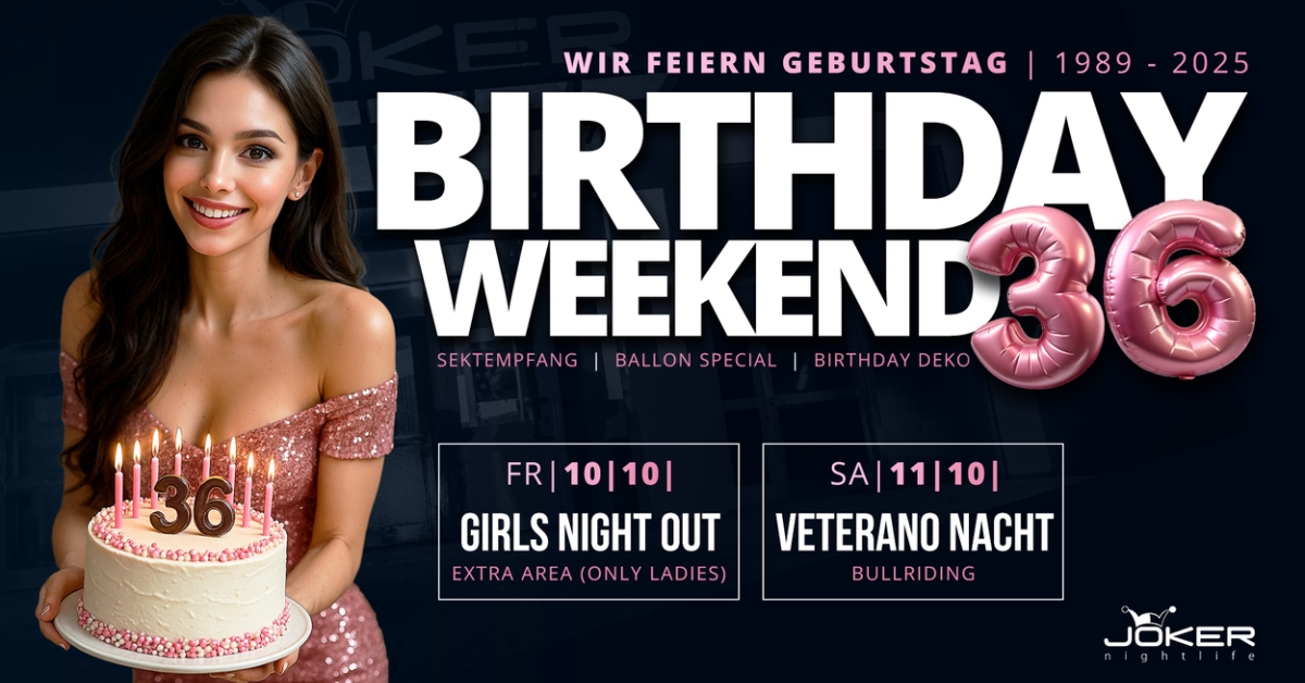 Birthday Weekend // 36 Jahre Joker!