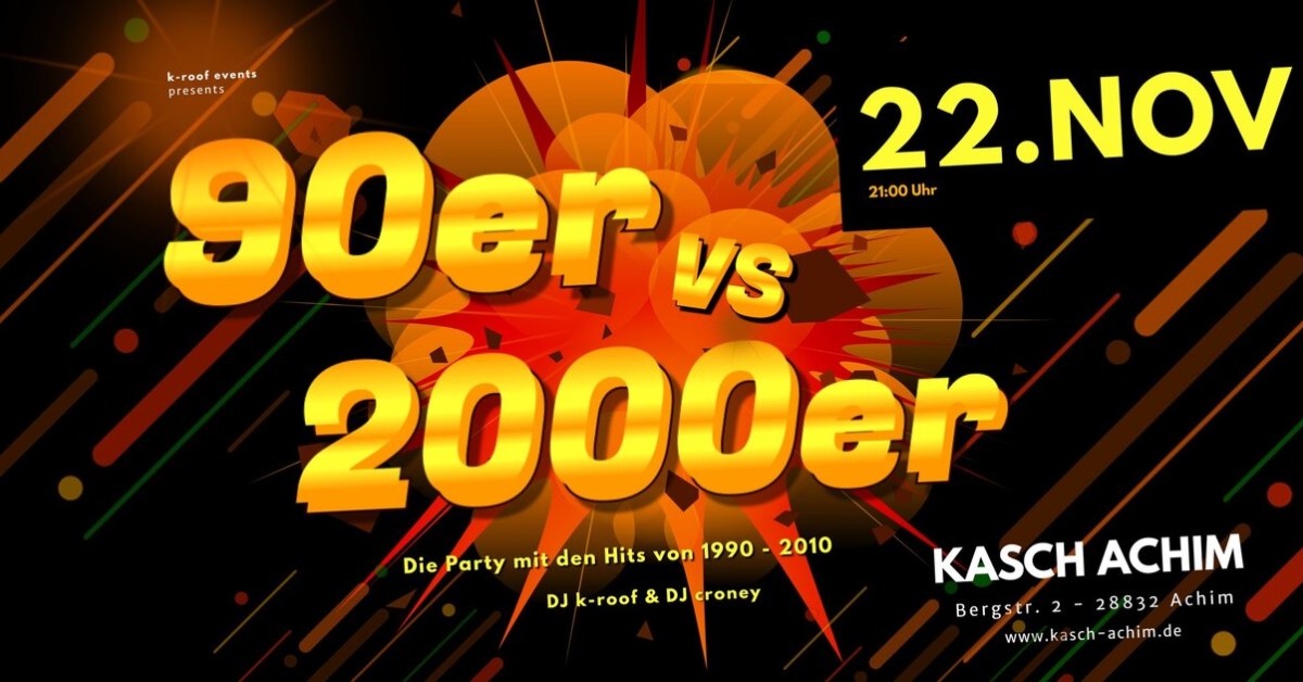 90er vs 2000er Party