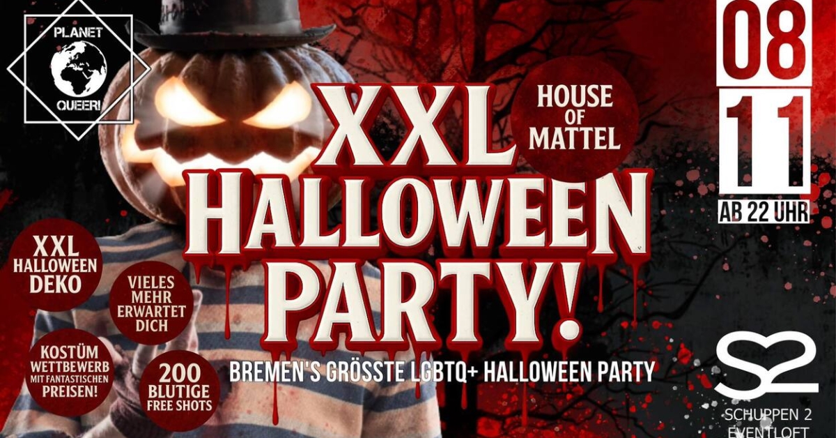XXL HALLOWEEN PARTY – 7 Jahre PLANET QUEER