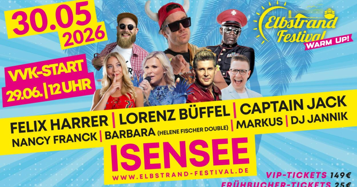 Elbstrand Festival Warm Up Isensee