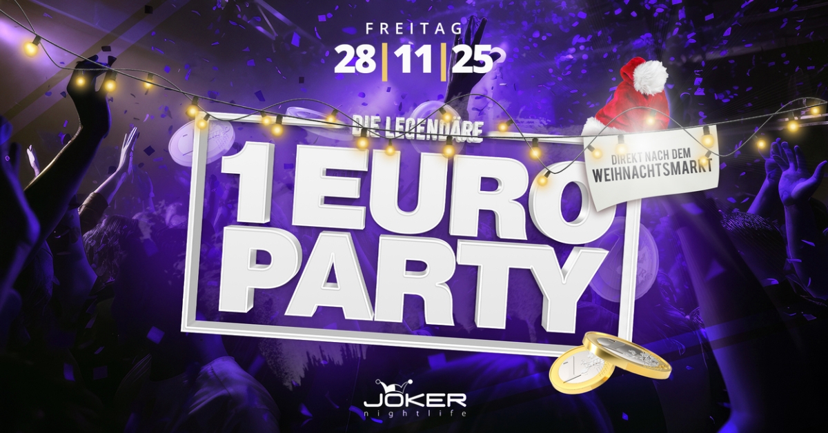 Die legendäre 1€ Party
