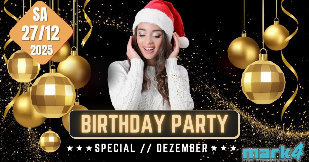 BIRTHDAY PARTY Special DEZEMBER 2025
