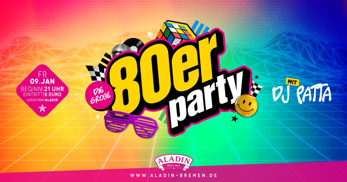 80er Party - mit DJ Patta!