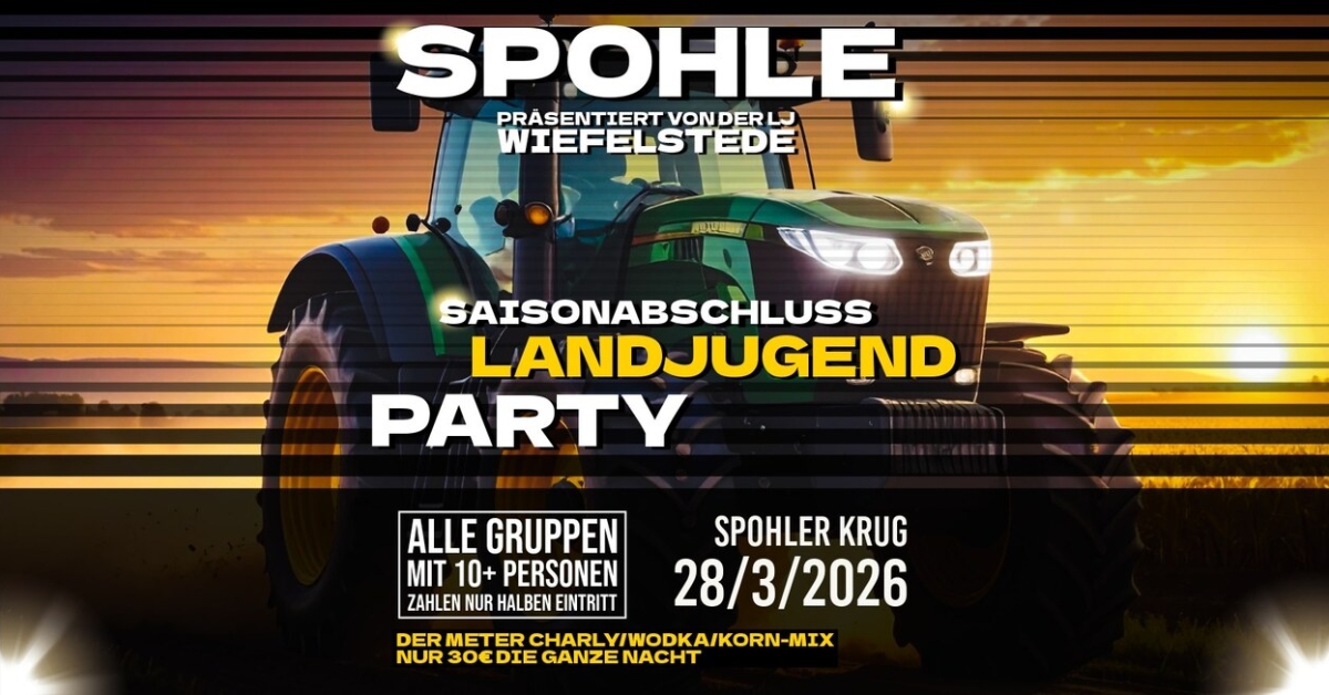 Spohle Saisonabschluss-Landjugendparty