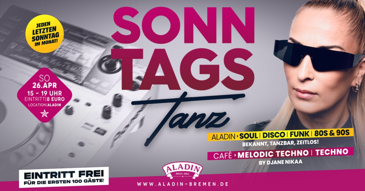 Sonntags Tanz im Aladin - Musik | Bewegung | Lebensfreude