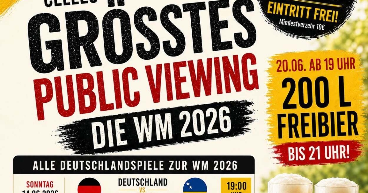 Celles Größtes Public Viewing zur WM 2026