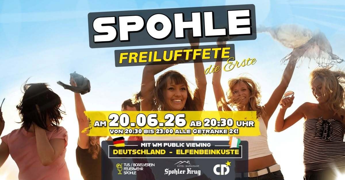 Spohle Freiluftfete 2026 - die Erste