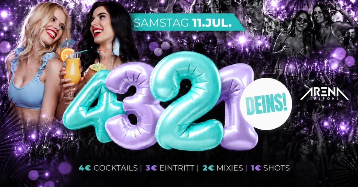 4-3-2-1 DEINS! PARTY - ULTIMATIVE STAMMGAST SAMSTAG!