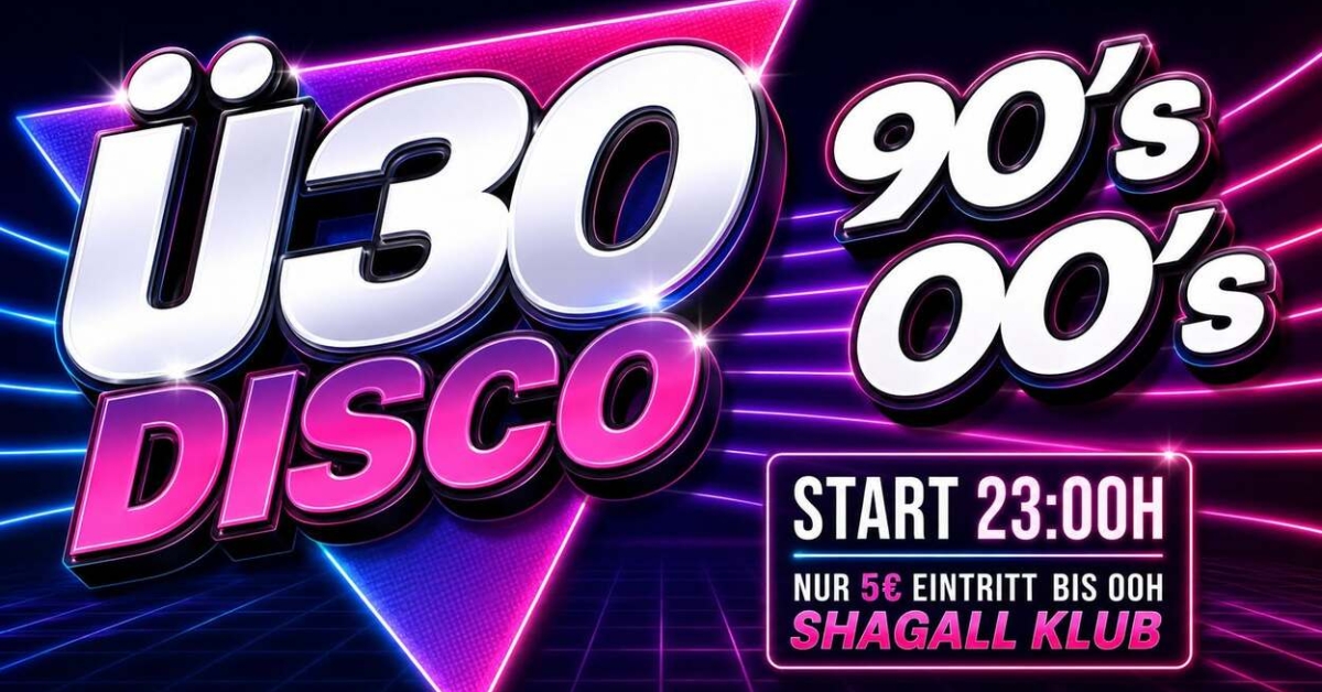 Ü30 Disco - 90's & 00's