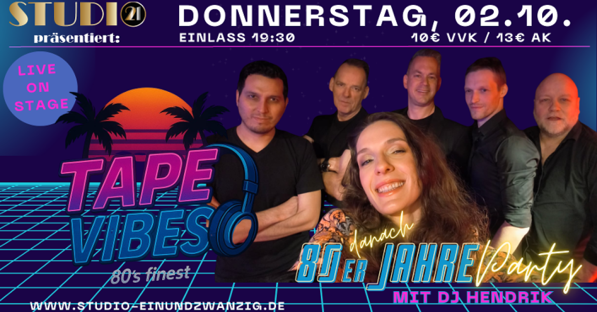 80er Jahre Party mit Live Band