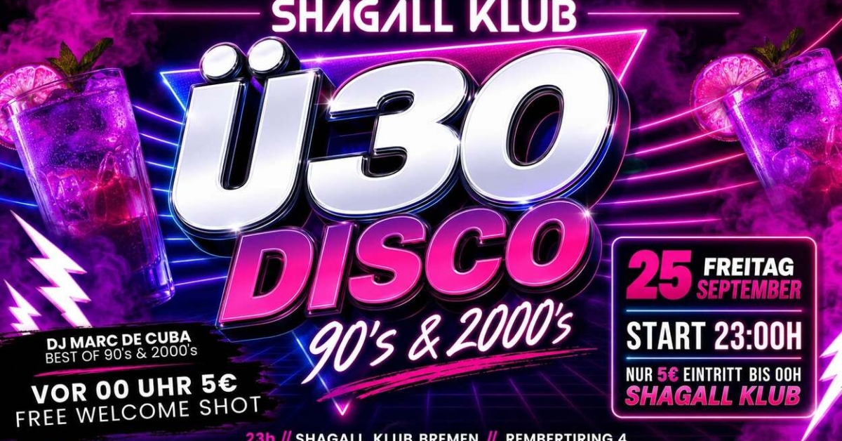 Ü30 Disco - 90's &amp; 00's