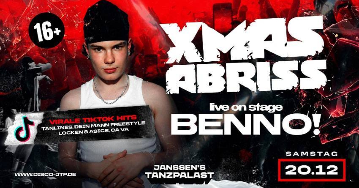 SCHOOLS OUT – X-MAS EDITION I LIVE : BENNO! (16+)