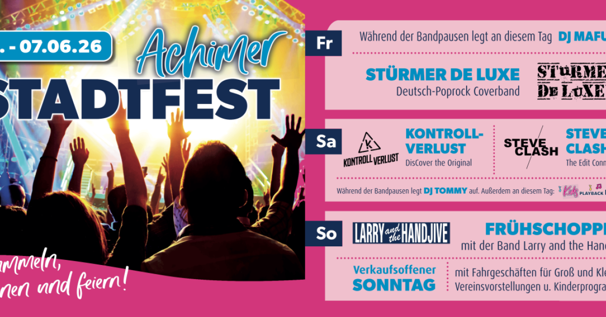 Achimer Stadtfest 2026